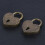 Metal Heart-Shaped Drawer Suitcase Padlock 3