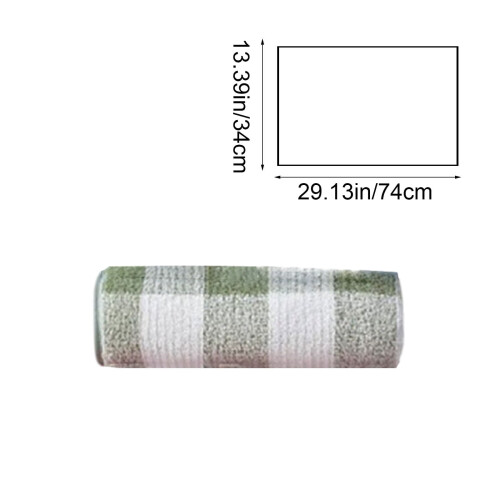 Buffalo Check Microfiber Knitted Throw Blanket 29 x 13 Inch 2
