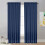 Navy semi-sheer curtains light filtering 83.9 x 52.0 inch 6