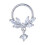 Titanium Micro Cubic Zirconia Nose Hoop Ring 1pc 1