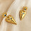 Women's 18K Gold Plated Devil's Eye Stud Earrings 5
