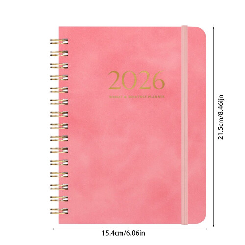 A5 Planner Faux Leather Hardcover 140 Sheets 2