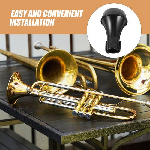 Black Trumpet Muffler for Instrument ABS Construction 2