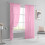 String Rod Pocket Sheer Curtains Pink Polyester 52x84 inch 5