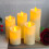 Flameless LED Pillar Candle with Drip Wax and Flicker Effect 4