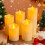 Flameless LED Pillar Candle with Drip Wax and Flicker Effect 3