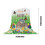 Easter Flannel Throw Blanket Green Bunny Eggs Pattern 3