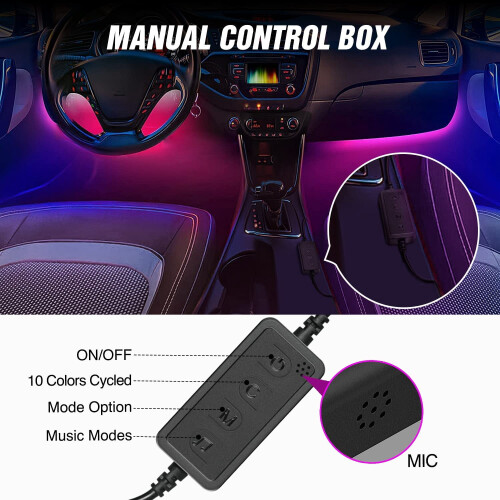 72-LED RGB USB Interior Strip Light 12V DC 2