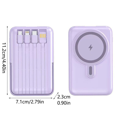 45W Portable Power Bank with Snap Wireless and USB-C Fast 1