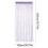 Purple Beaded Curtain Polyester 100 x 200 cm with Silver 2