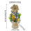 Mini Christmas Tree 20cm with Red Ornaments Bow Flower 3