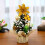 Mini Christmas Tree 20cm with Red Ornaments Bow Flower 6