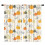 Pumpkin Pattern Kitchen Curtains Set of 2 Tier Rod Pocket 1