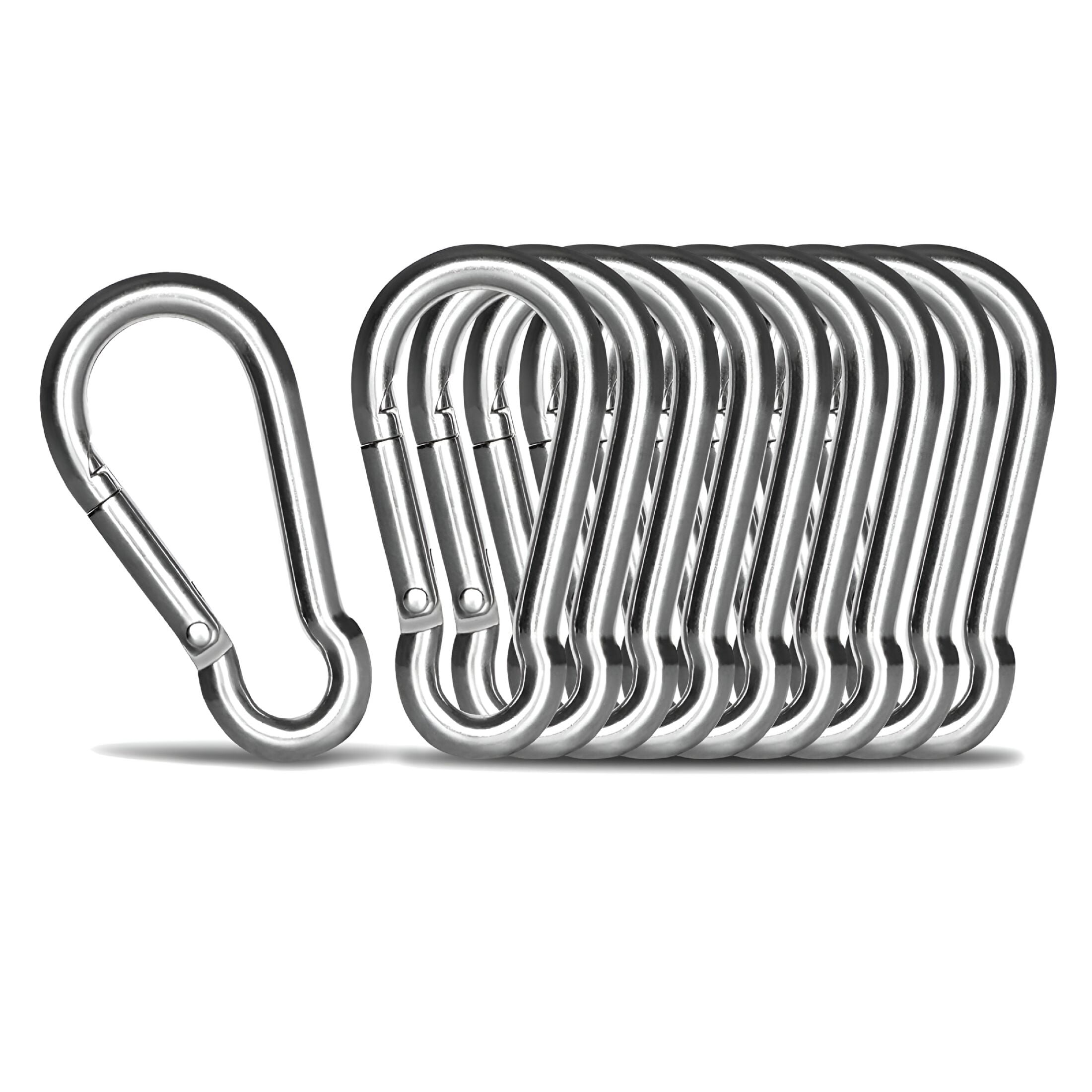 Heavy-duty rust-resistant carabiner clips