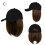 Baseball Hat Wig with Synthetic Hair Extensions, Straight 3