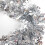 Christmas Tree Pendant Pull Ribbon Silver 2m Snowflake 8