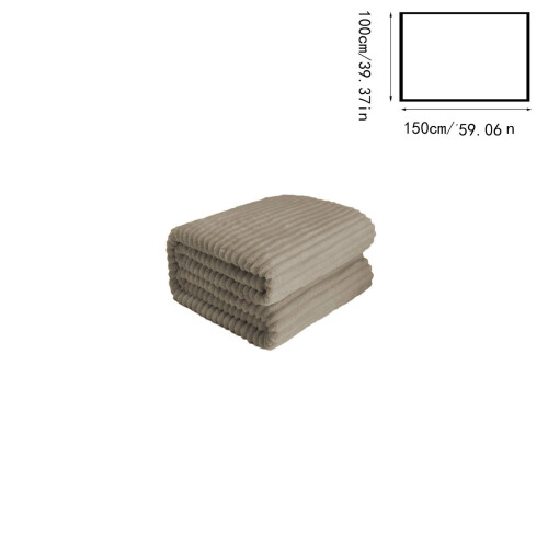 Coffee Raschel Blanket Soft Thick Double Layer 40x60 Inches 2