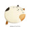 Cat-shaped memory foam seat cushion breathable washable 3