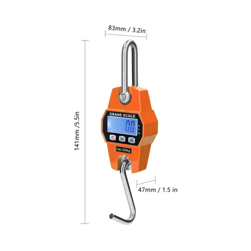 Electronic Crane Scale LCD Digital 300 kg Heavy Duty 1