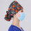 Cotton Women's Work Hat with Buttons Adjustable Ponytail 3