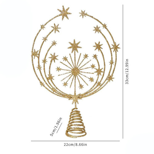Étoile dorée pour sapin de Noël, 33 cm 2