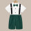 Boy Easter Semi-Formal Outfit Green Bowtie Suspender Pants 2