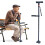 Aluminum LED Walking Cane Foldable Retractable Four-Legged 8