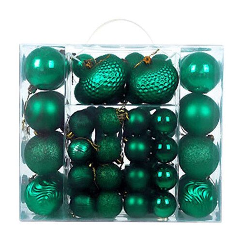 Christmas Tree Ornaments Set Star Topper 48 Pieces 1