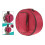 Red Bass Drum Bag Backpack with Shoulder Strap and External 4