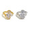 Women's Stainless Steel Rhinestone Ring Silver Size 7 4