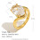 Women's Stainless Steel Rhinestone Ring Silver Size 7 5