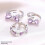Women's 925 Sterling Silver Butterfly Thumb Ring Set 3 4