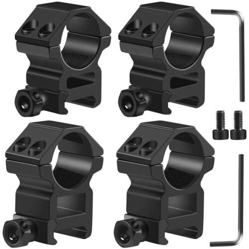 1 Inch High/Middle Profile Scope Rings for Picatinny Mounts 1