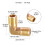 Brass Elbow Connector Threaded Fitting Gold 2