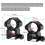1 Inch High/Middle Profile Scope Rings for Picatinny Mounts 6