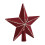 Velvet Glitter Star Tree Topper Red Silver 7.87 inch 1