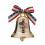 USA 250th Anniversary Bell Ornament Set 4 Pieces Silver 3