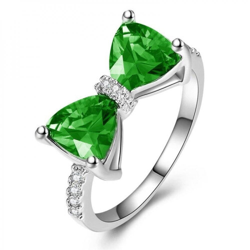 Women's 925 Sterling Silver Butterfly Thumb Ring with Cubic 1
