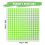 Wax Paper Sheets Checkered Green 100 Pcs 3