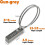 Resettable Cable Lock 4-Digit Black Steel Rope 23.6 Inch 5
