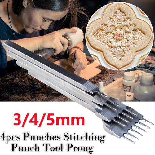 Leather Craft Punch Tool Set 4 Pieces 2