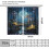 Mushroom Curtains Moon Pattern Rod Pocket Thermal 2 Panels 2