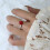 Women's 925 Sterling Silver Peony Thumb Ring with Cubic 3