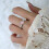 Women's 925 Sterling Silver Peony Thumb Ring with Cubic 7