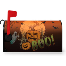 Halloween Pumpkin Magnetic Mailbox Cover 21x18 in