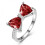 Women's 925 Sterling Silver Butterfly Thumb Ring with Cubic 5