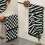Bathroom Hand Towels Black Checkered Zebra 4 Pack 3