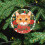 Orange Cat Christmas Ornament Personalized 1 5