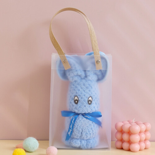 Kids Bunny Hand Towel Soft Cotton Rabbit Design 1 Pack 1