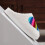 Rainbow Heart Slippers Fleece-Lined Thick Sole Unisex Size 7 6